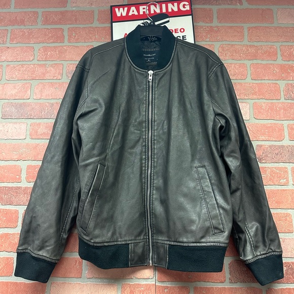 Abercrombie & Fitch Other - abercrombie&fitch leather flight bomber coats jackets for men